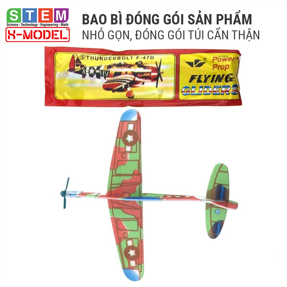 Mô hình đồ chơi máy bay xốp tự làm cho trẻ em trong bộ sưu tập Đồ chơi STEM cho bé XMODEL ST96