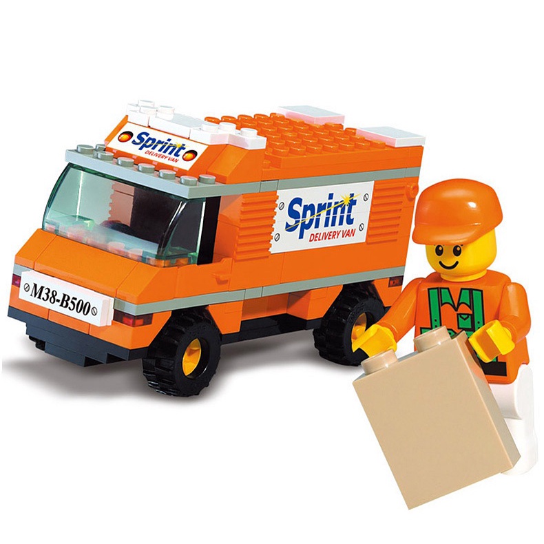 SLUBAN Bộ Đồ Chơi Lắp Ráp LEGO Thành Phố Dành Cho Trẻ Em