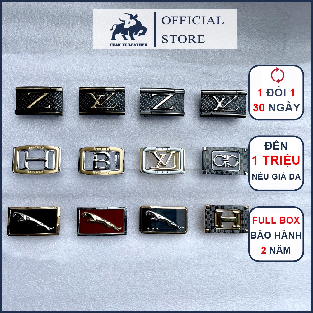 Mặt thắt lưng thời trang nam - Đầu nịt thắt lưng khóa bấm thời trang cao cấp