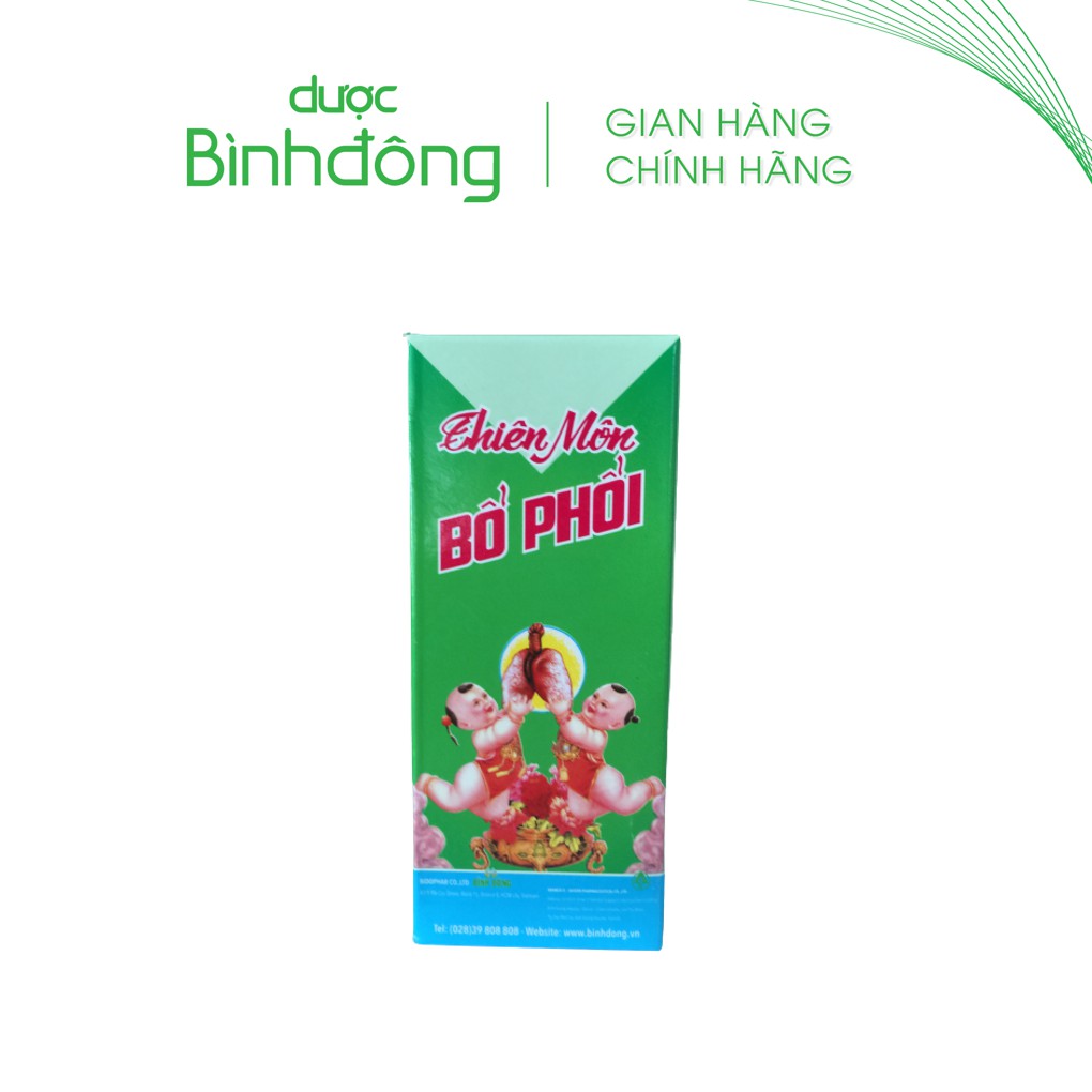 Thiên Môn Bổ Phổi Dược Bình Đông – Chai 90ml dành cho Trẻ em – Giảm ho nhanh chóng, Bổ phổi thật hay