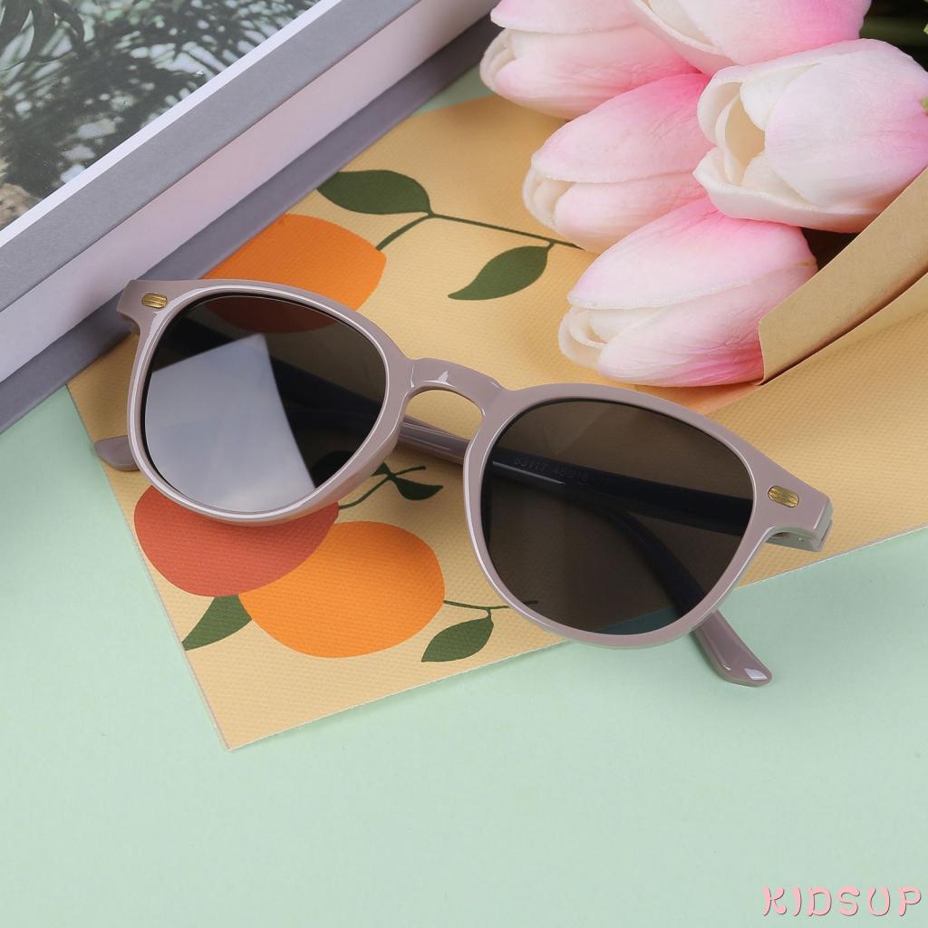 Kính mát gọng tròn phong cách retro thời trang cho bé