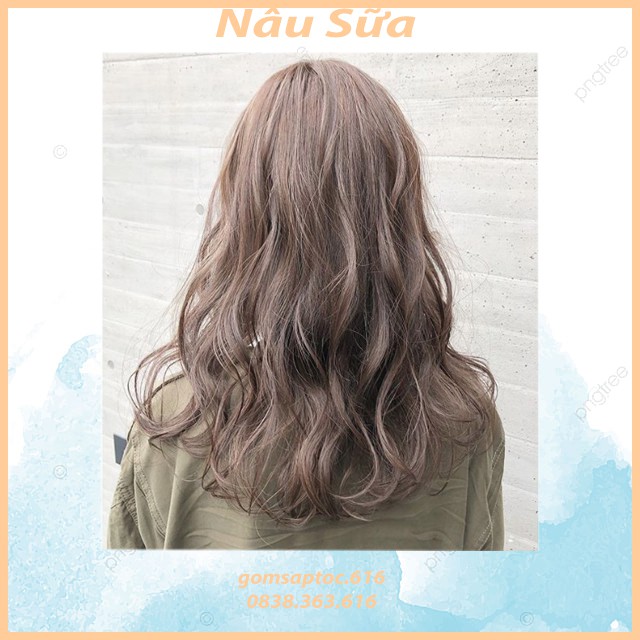 Thuốc nhuộm tóc Nâu sữa không tẩy LÊN TỪ NỀN TÓC ĐEN(TẶNG KÈM OXY TRỢ NHUỘM + GĂNG TAY VÀO MÀU) | BigBuy360 - bigbuy360.vn