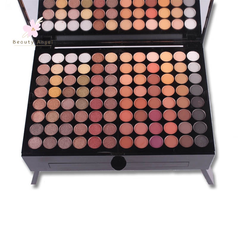 Bảng phấn mắt Miss Rose 180 màu nhũ và lì trang điểm là đẹp chất lượng cao