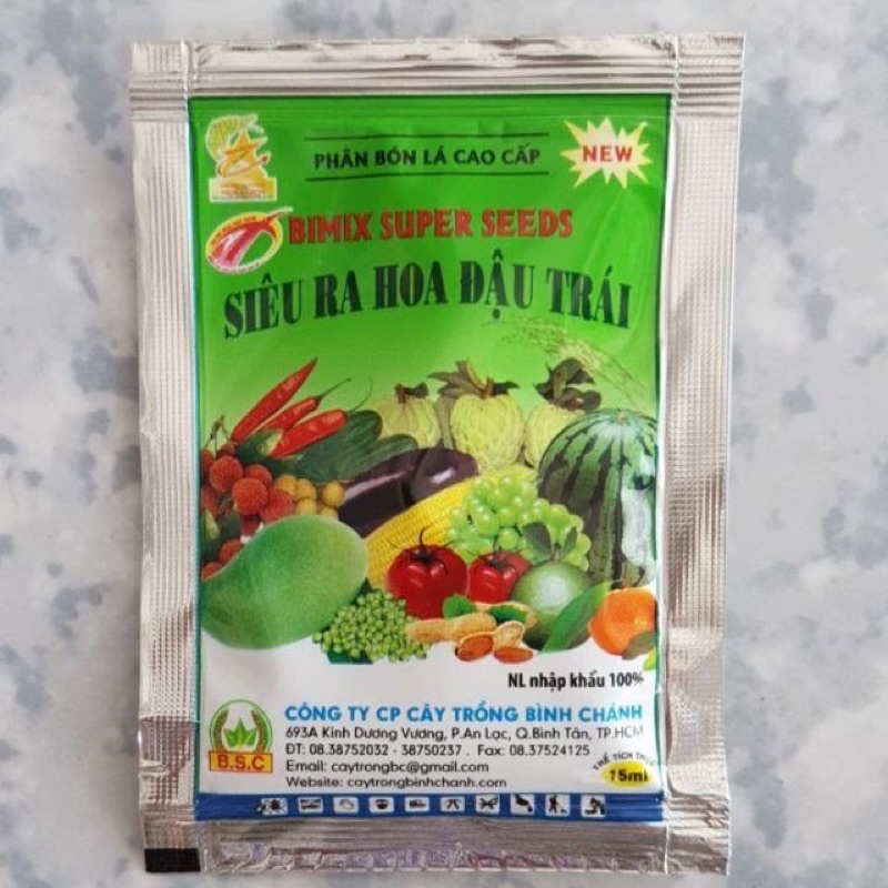 Siêu ra hoa đậu trái Bimix super seeds 15ml