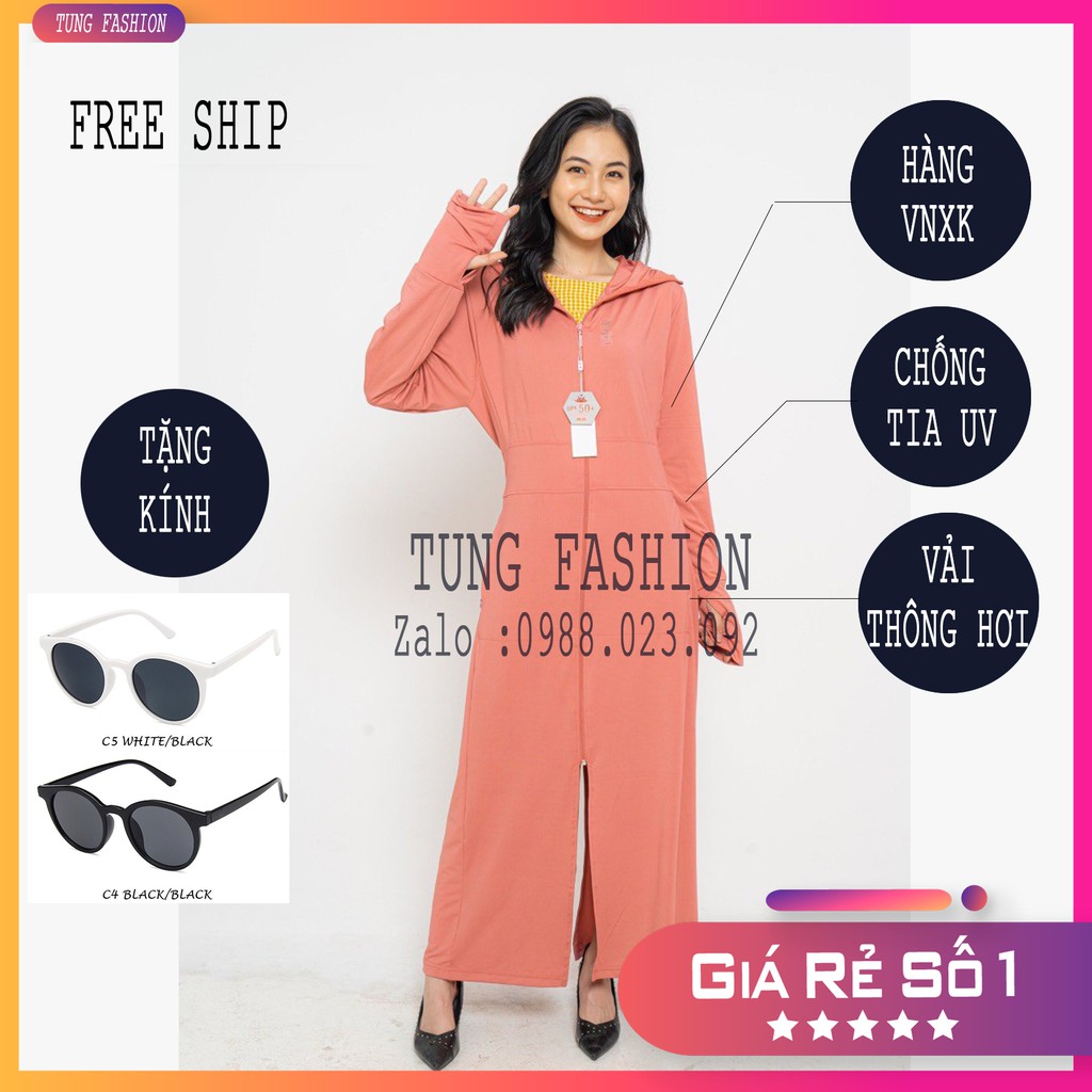 Áo Chống Nắng Toàn Thân - Che Kín Mặt Cho Nữ | Chất Lượng Vải Cao Cấp Chống Tia UV Cực Tốt