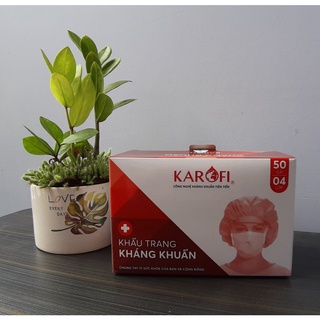 KHẨU TRANG KHÁNG KHUẨN 4 LỚP KAROFI, HÀNG CAO CẤP, CHÍNH HÃNG, CHẤT LƯỢNG XUẤT KHẨU (HỘP/50 CÁI)