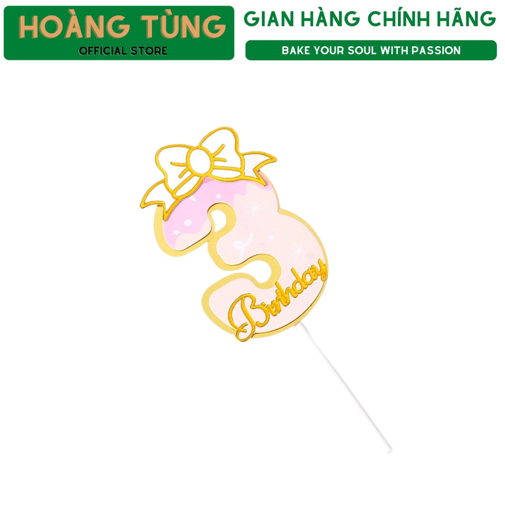 Trang trí bánh sinh nhật, trang trí bánh kem, Số trang trí