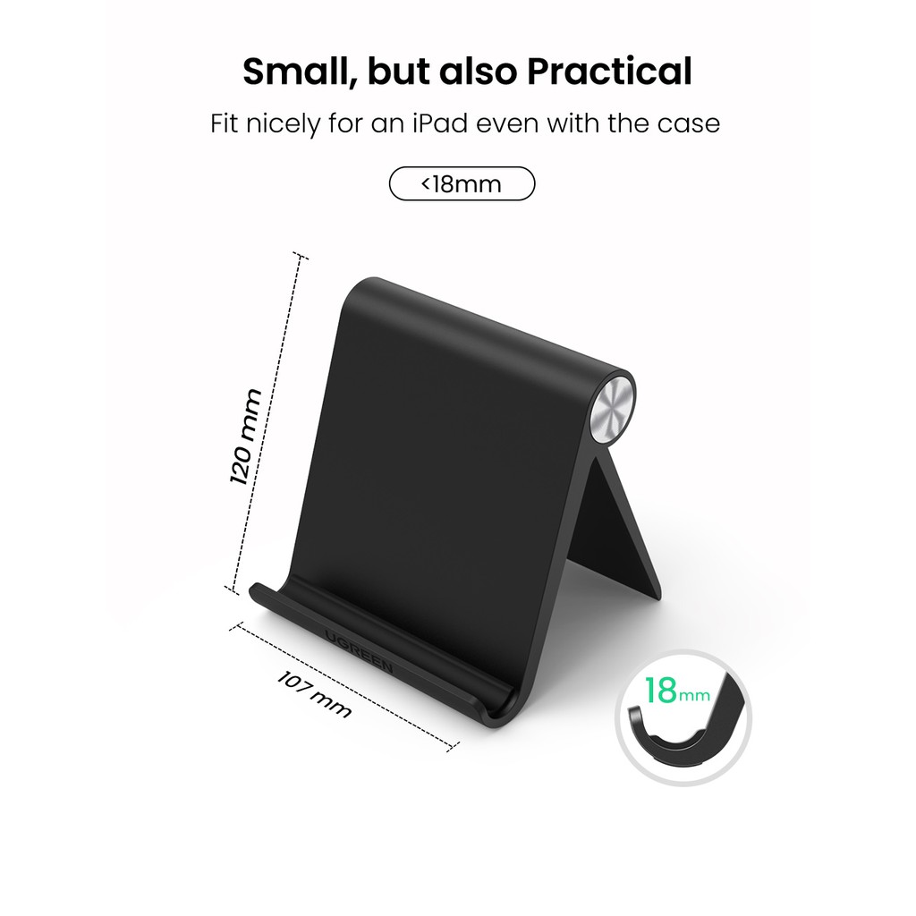 Giá đỡ điện thoại UGREEN mini để bàn có thể gấp gọn và điều chỉnh nhiều góc độ