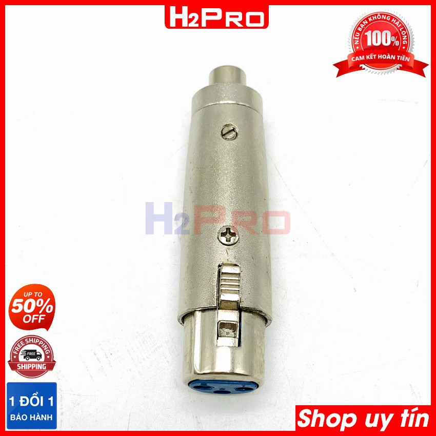 Jack canon đực-cái ra av H2Pro cao cấp, jack canon ra bong sen hợp kim-truyền tín hiệu tốt (1 chiếc)