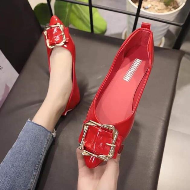 🍈 Giày Bệt Da Bóng Mũi Nhọn siêuuu hottt