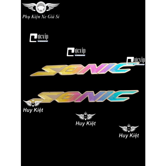 [Rẻ Vô Địch] Cặp Tem Chữ Sonic Titan Điện Phân 4335