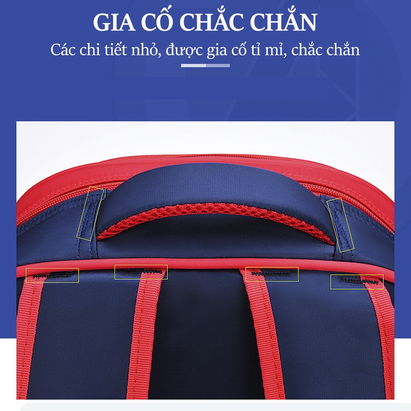Balo học sinh tiểu học cho bé trai - In hình 3D nhân vật siêu anh hùng - Chống gù, chống nước, siêu nhẹ, siêu bền