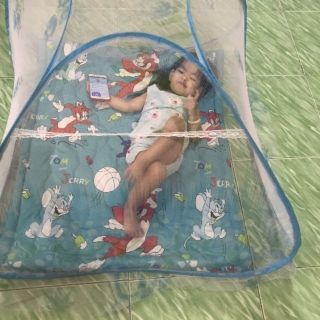 Mùng tự bung : 1m8 x 2m ( lưới vol cao cấp).