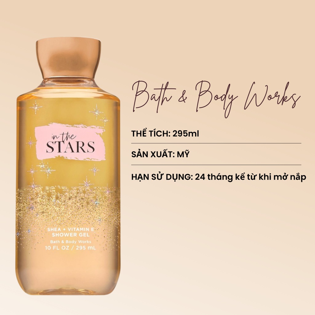Sữa tắm Bath & Body Works In The Stars Shower Gel Giúp Da Mịn Màng 295 ml