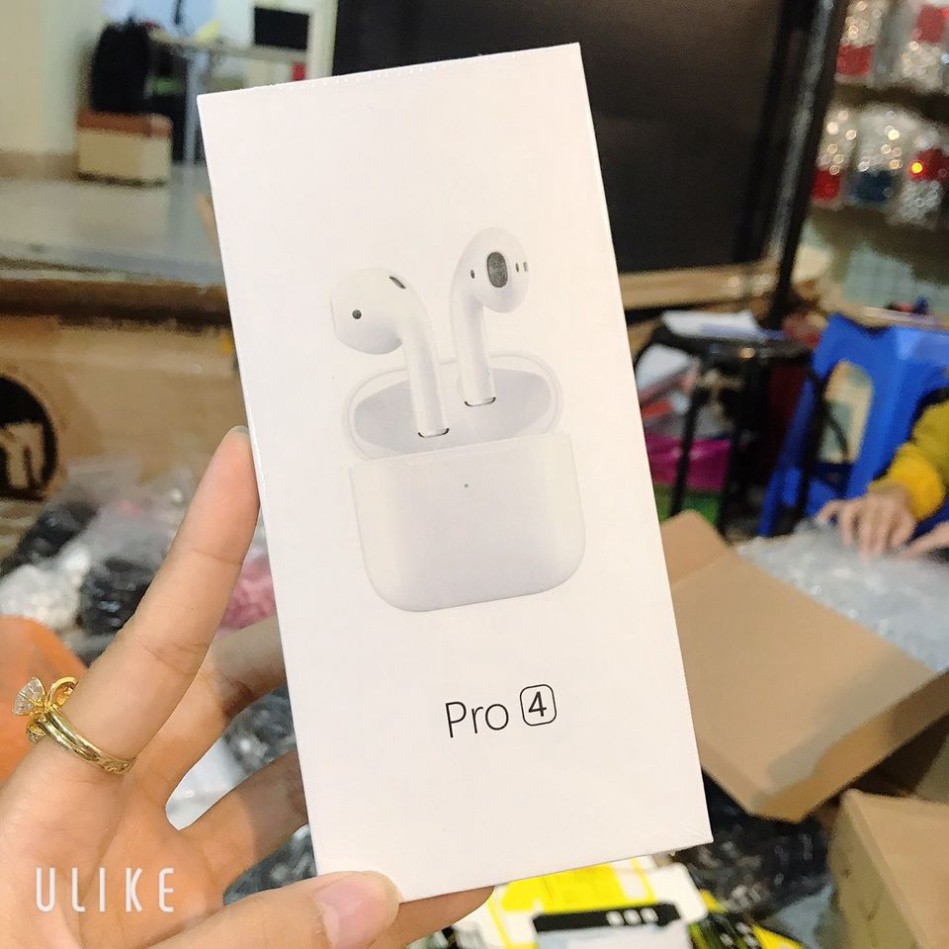 Tai nghe airpods pro 4  ⚡ CHÍNH HÃNG ⚡ Airpod pro 4 bluetooth TWS 5.0 phiên bản nâng cấp giới hạn PKVN