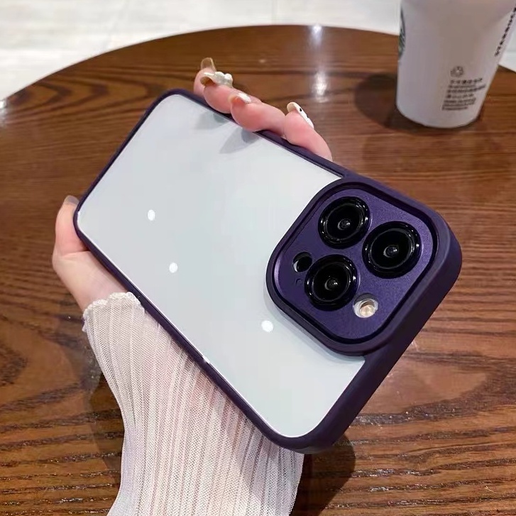 Ốp Điện Thoại acrylic Cứng Trong Suốt Bảo Vệ Ống Kính Máy Ảnh Cho compatible for iphone 14 pro max 14 14 plus 14 pro