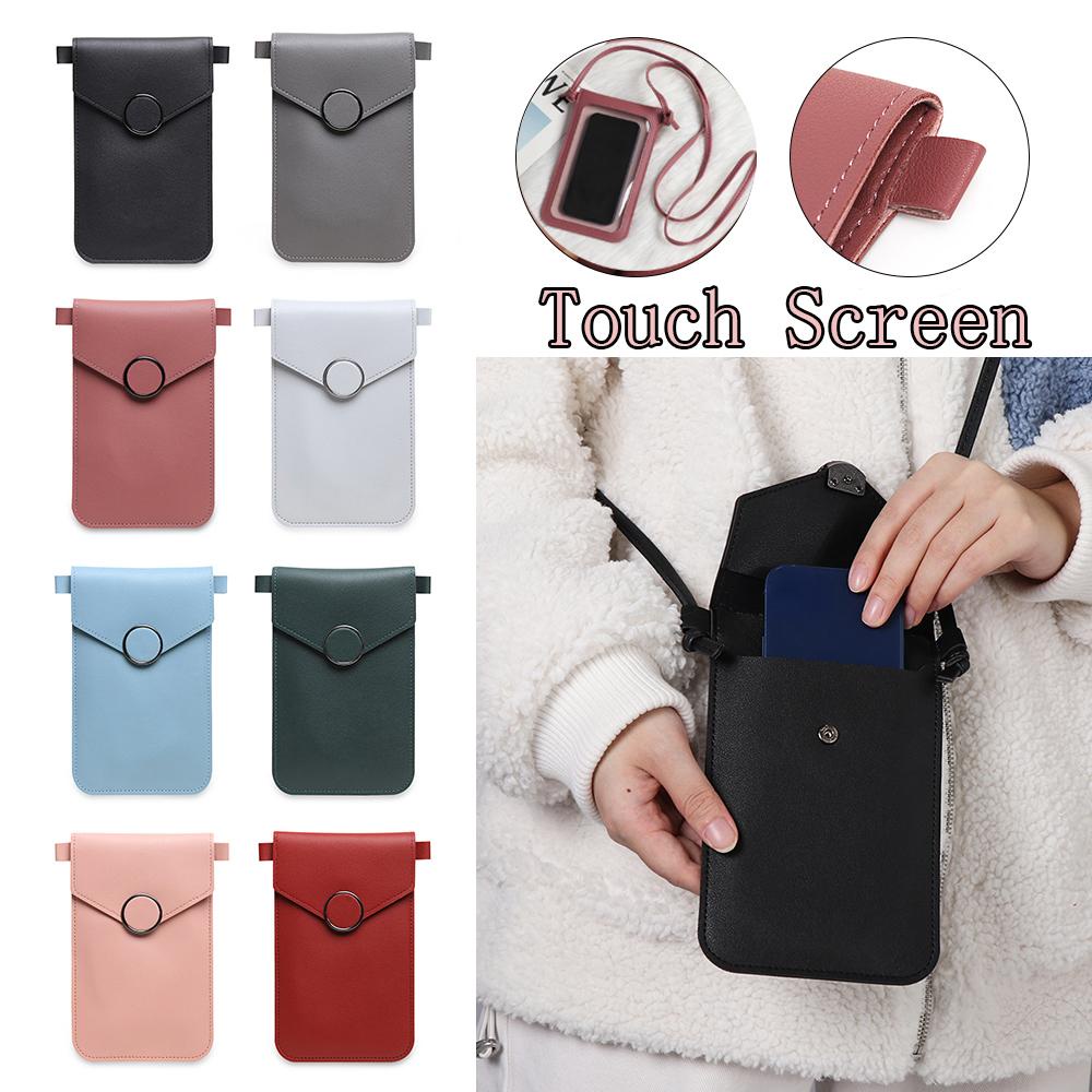 BTLIMER Túi Da PU Đựng Điện Thoại Di Động Đeo Chéo MIni