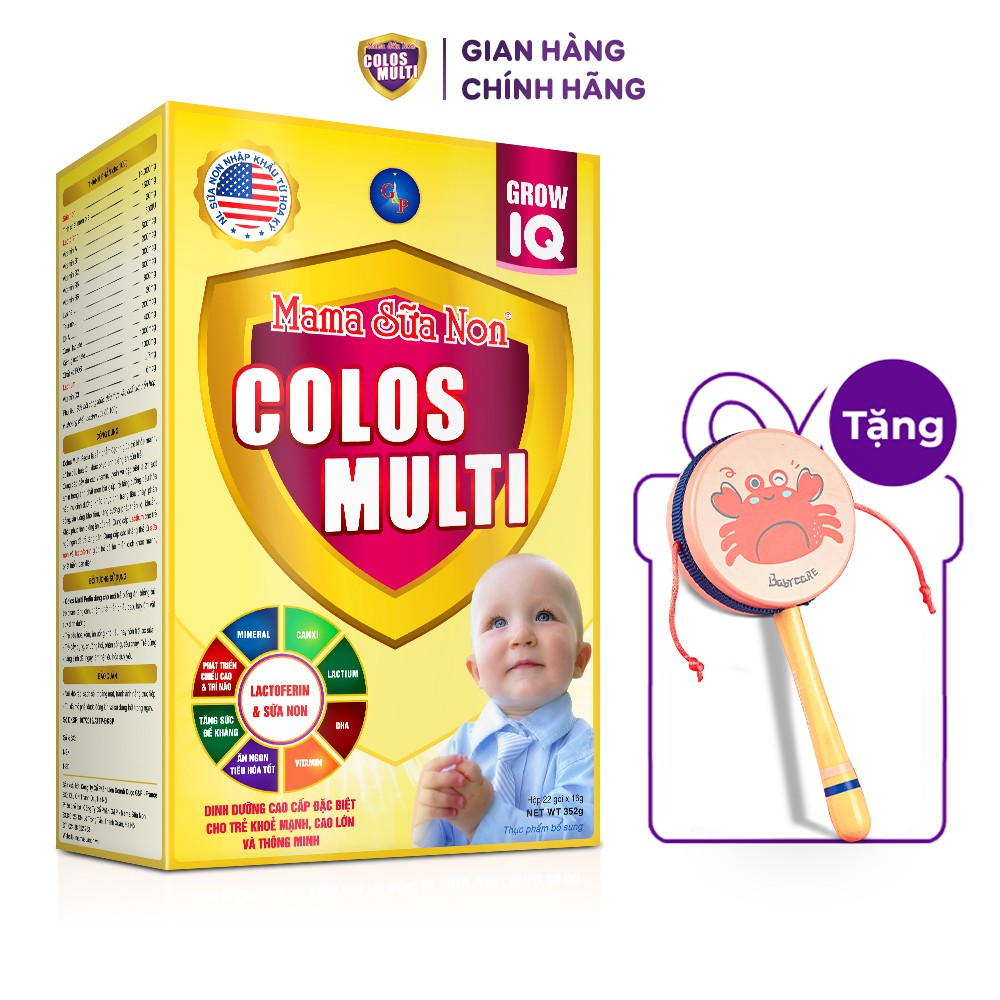 Sữa bột cho bé Colosmulti các loại hộp 350g - 450g [Quà tặng đồ chơi trống lắc]