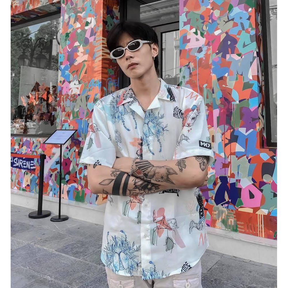 áo thun áo unisex  CRAYON-Sơ Mi Tay Ngắn -[MENDE] CHÍNH HÃNG