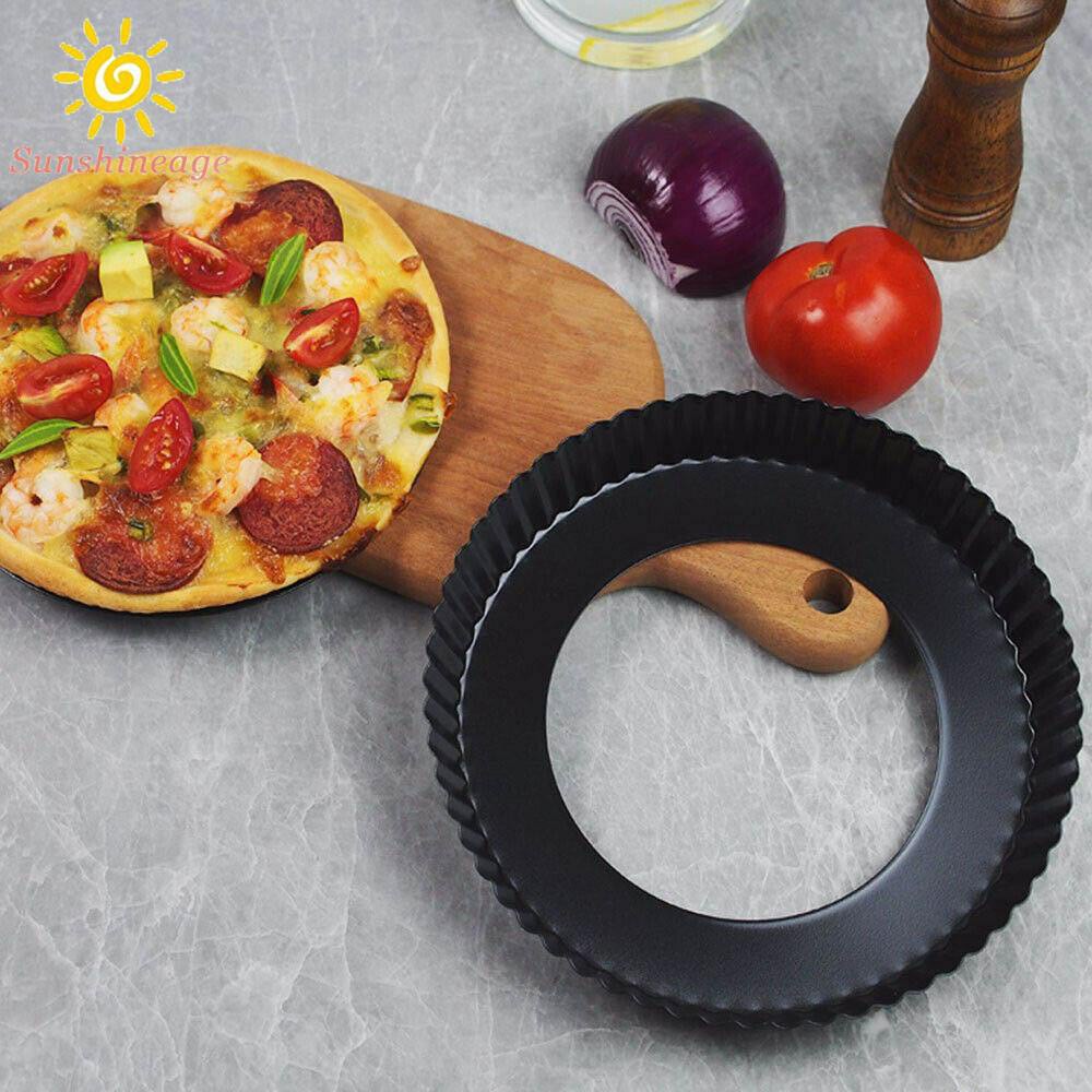 Khay Nướng Bánh Tart Bằng Thép Carbon Chống Dính Có Thể Tháo Rời