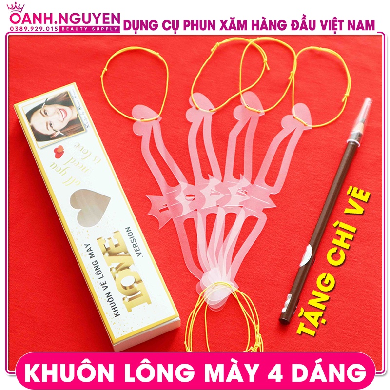 Khuôn Kẻ Lông Mày LOVE/ Tự Kẻ Lông Mày Siêu Nhanh