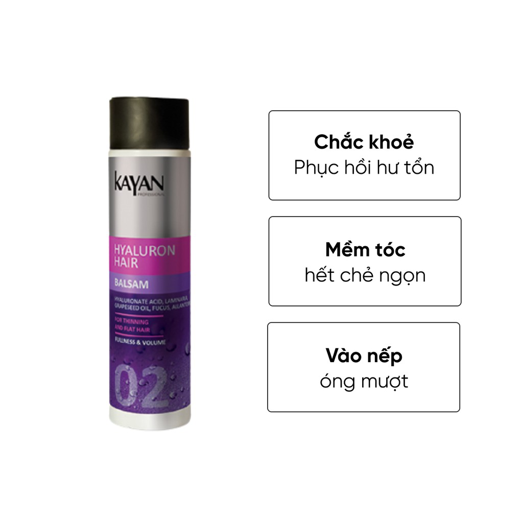 Dầu xả Kayan Keratin Care dành cho tóc hư tổn 250ml