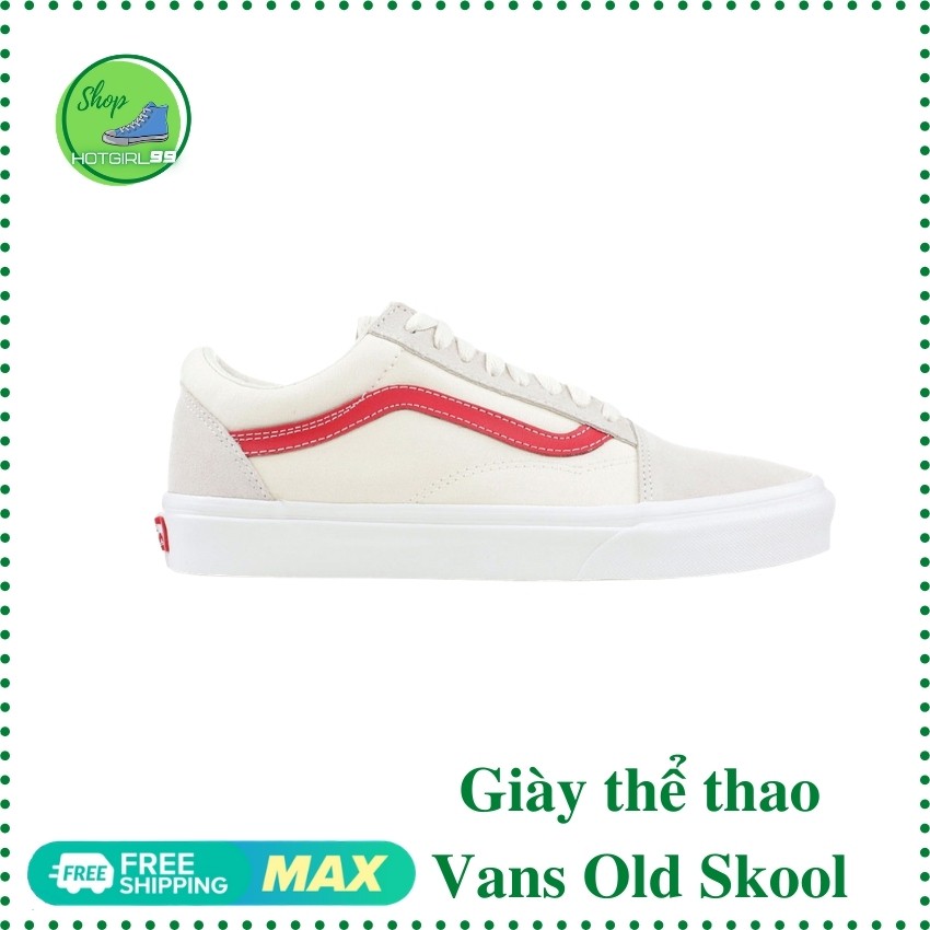 Giày thể thao vns old skool kelly trắng sóng đỏ Thời Trang / hotgirl99 | BigBuy360 - bigbuy360.vn