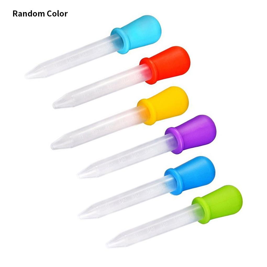 [Buran] Ống Nhỏ Giọt Bằng Silicone Nhỏ Giọt Có Thể Tháo Rời Và Tái Sử Dụng Nhiều Lần Màu Sắc Ngẫu Nhiên