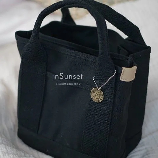 Túi Tote Canvas Đựng Cơm Trưa Phong Cách Nhật Bản kf081