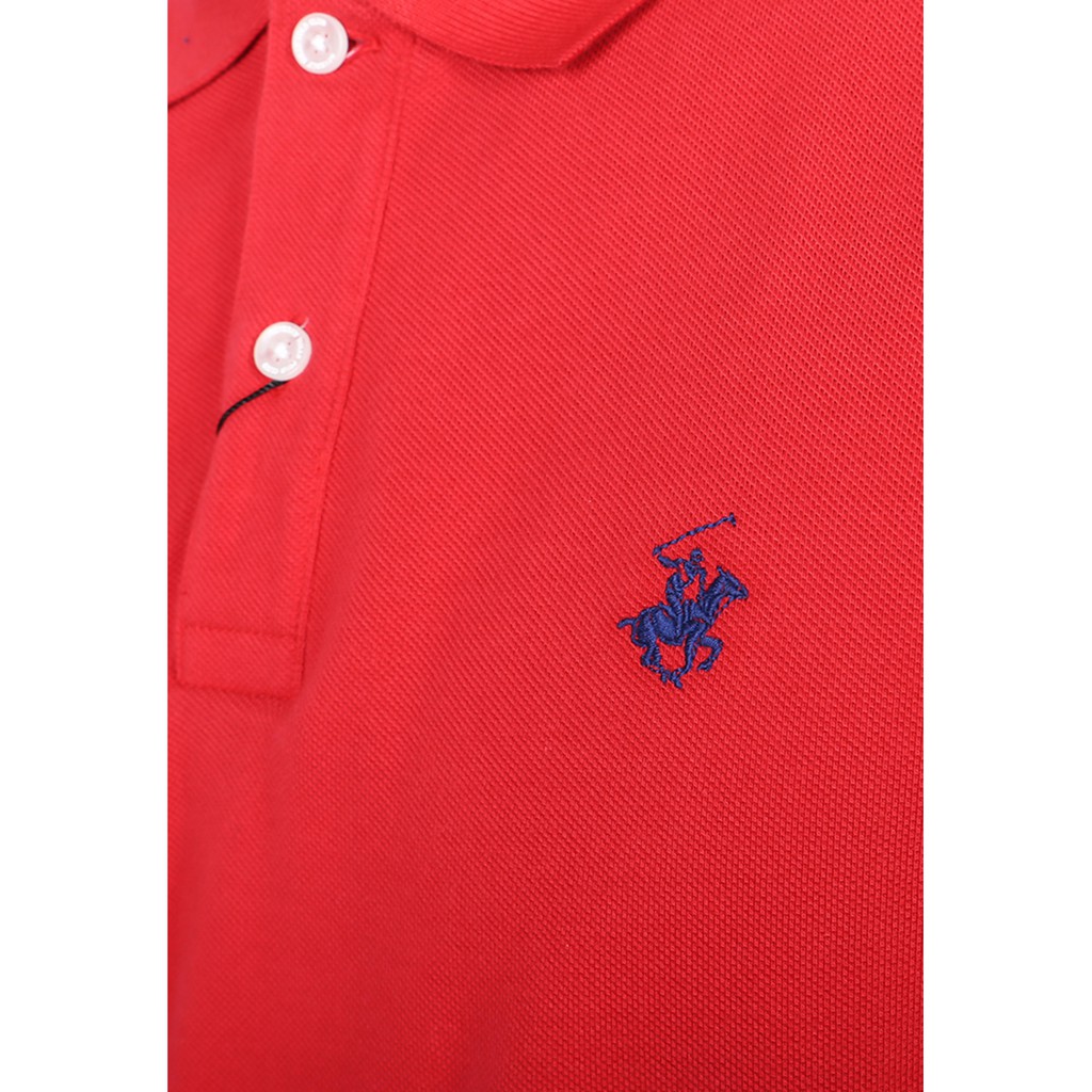 Áo thun có cổ Beverly Hills Polo Club màu đỏ đậm - MAPN0005