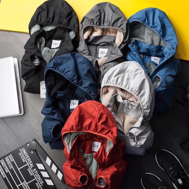 Áo gió lót lông cừu chống thấm nước Zara
