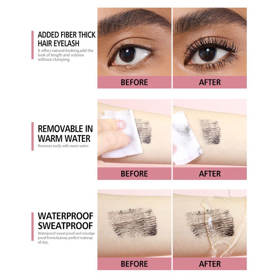 Mascara 4D KIMUSE làm dày mi chống thấm nước lâu trôi 8g AMPERE | BigBuy360 - bigbuy360.vn