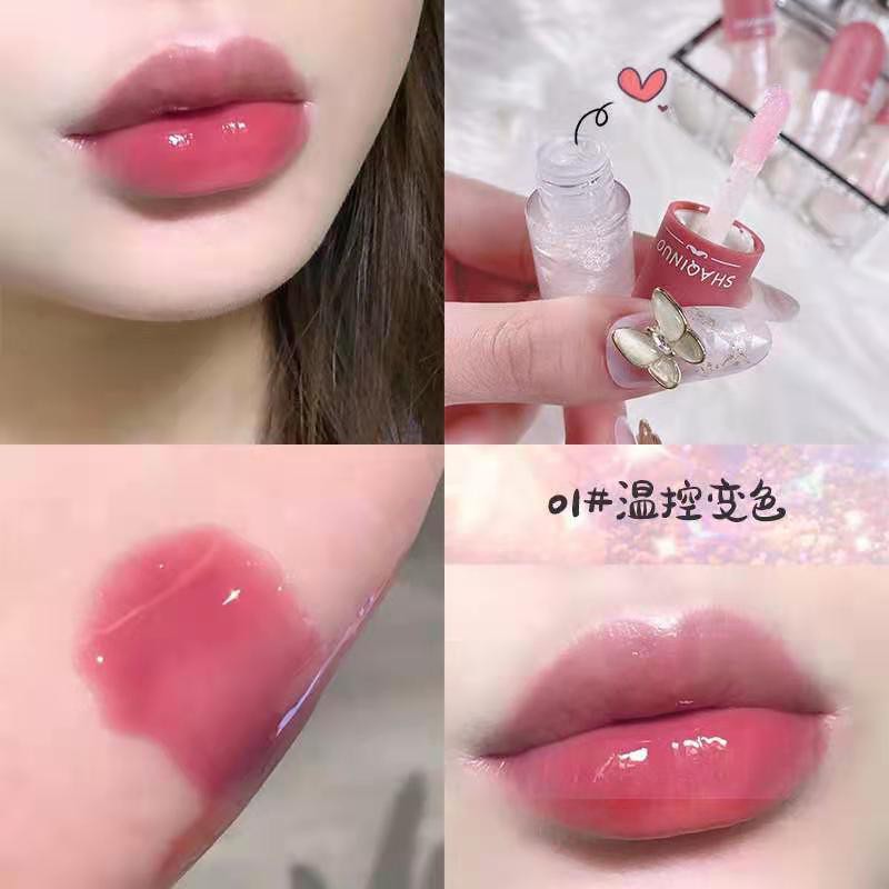 (Hàng Mới Về) Son Bóng Trong Suốt Dưỡng Ẩm Thay Đổi Màu Sắc Độc Đáo Thương Hiệu Sanuo | BigBuy360 - bigbuy360.vn