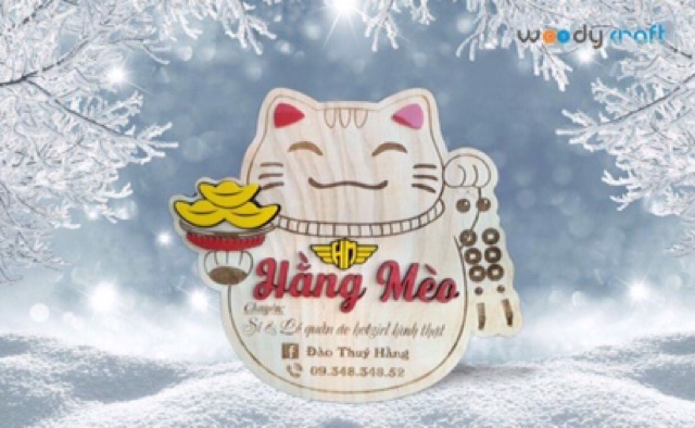 Bảng Gỗ Logo - Dụng Cụ Chụp Ảnh Handmade