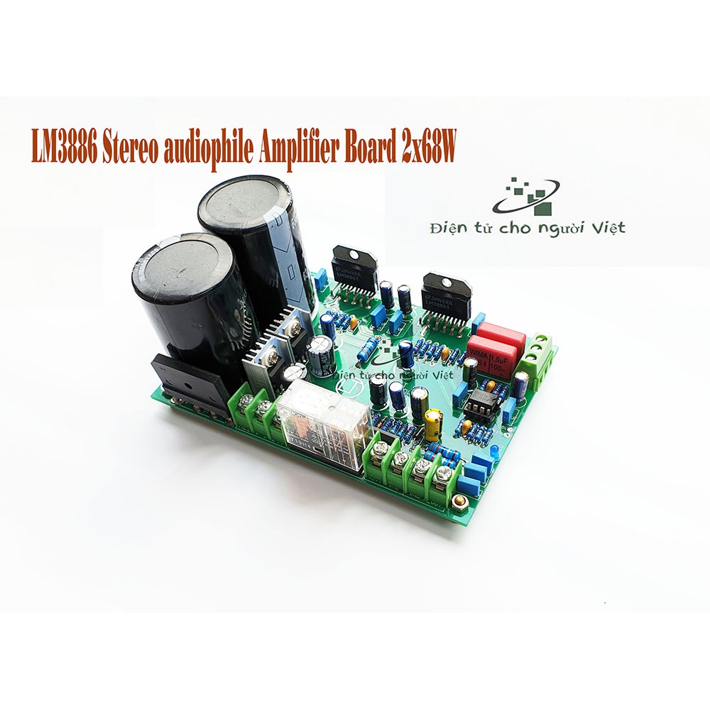 Bo mạch khuếch đại âm thanh 2.0 chất lượng cao LM3886