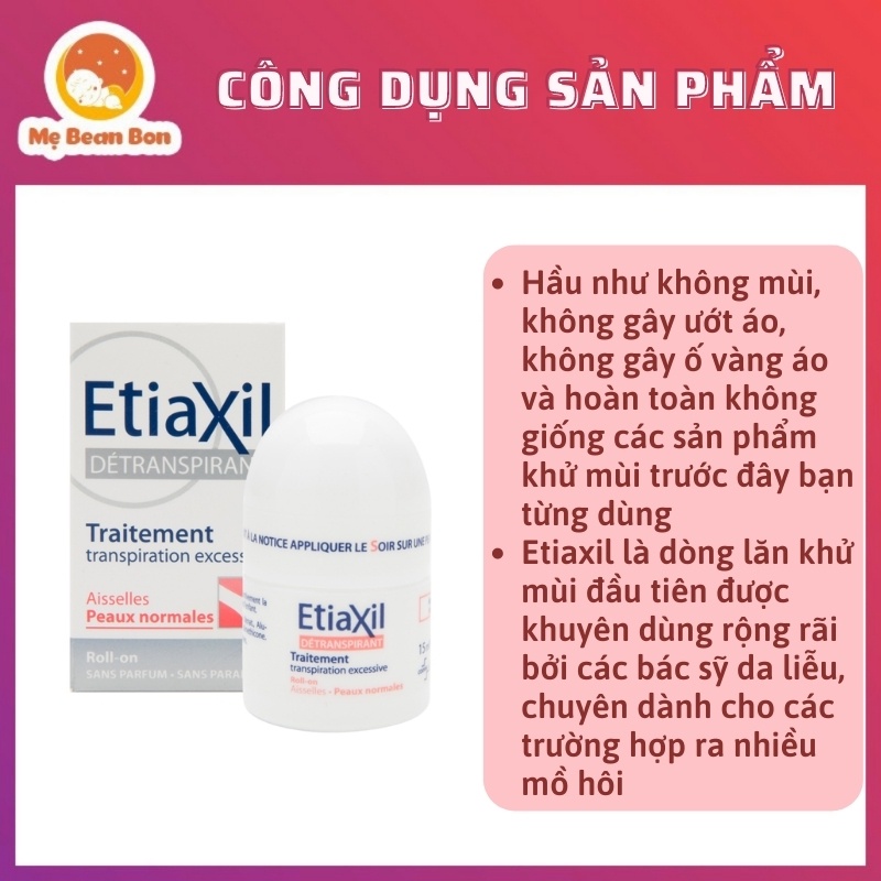 Lăn Khử Mùi Nách Etiaxil 15ml Pháp