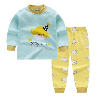Bộ Cotton 2 Lớp Cổ 3 Phân Cho Bé Trai Gái