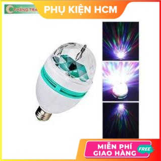 Bóng Đèn Led Sân Khấu Vũ Trường Xoay 7 Màu 💃Freeship💃 Đèn Trang Trí Mini Siêu Đẹp Tặng Kèm Chuôi - Shop Hàng Cực Rẻ