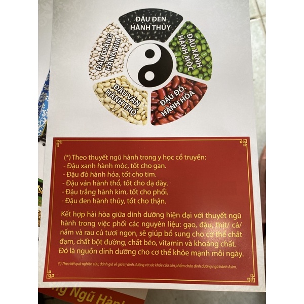 Cháo dinh dưỡng ngũ hành Asim gói 72g