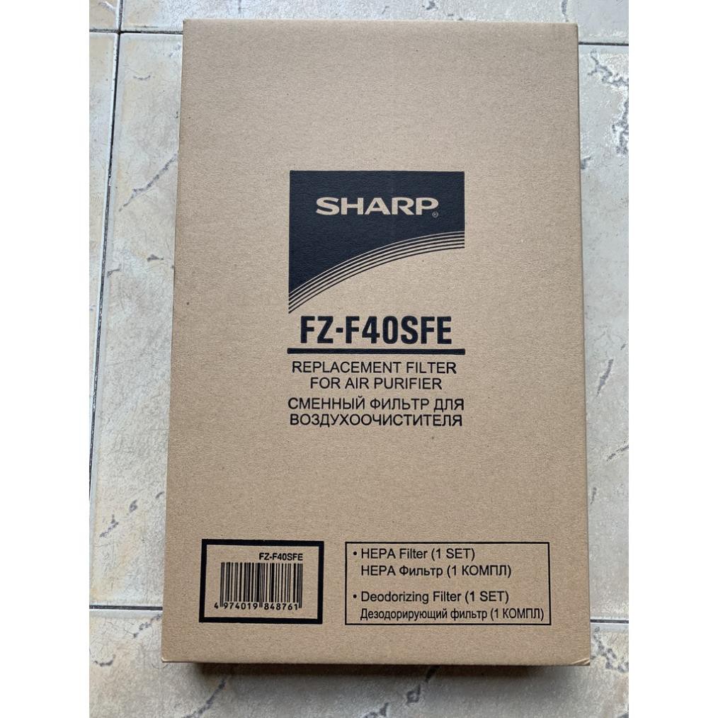 FZ-F40SFE | Bộ màng lọc Hepa và khử mùi máy Sharp FP-F40E-W và FP-FM40E-B - Hàng chính hãng