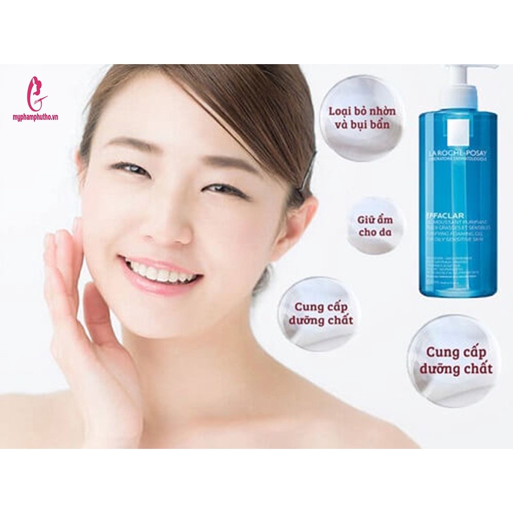 Sữa rửa mặt  La Roche-Posay Effaclar  Purifying Foaming Gel tạo bọt dành Cho Da Dầu Nhạy Cảm 400ml chính hãng