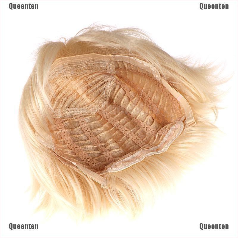 Tóc giả ngắn màu vàng hóa trang nhân vật Anime