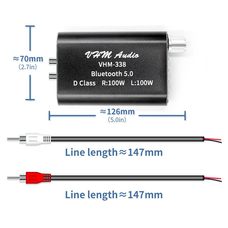 Bảng Mạch Khuếch Đại Âm Thanh Bluetooth Vhm338 100wx2 Dc 12v-24v | BigBuy360 - bigbuy360.vn
