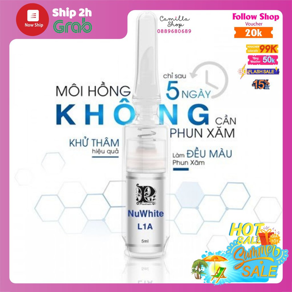 Kem Giảm Thâm Làm Hồng Môi BioWhite L1A Từ Nuwhite Mibiti Prudente Professional Mỹ