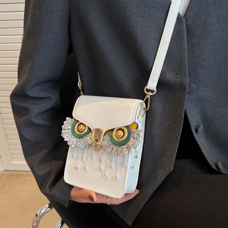 Túi Đeo Vai Hình Vuông Cỡ Nhỏ Phối Tua Rua Thời Trang Cao Cấp Cho Nữ