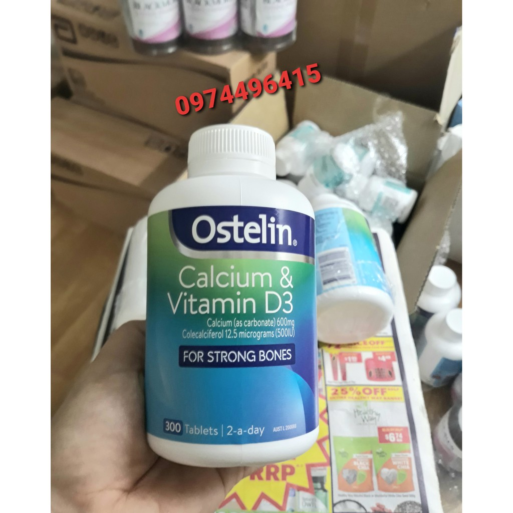 Ostelin Vitamin D & Calcium 300 viên