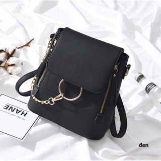 Balo Mini Da Nữ Thời Trang 2in1 Đeo 2 Kiểu