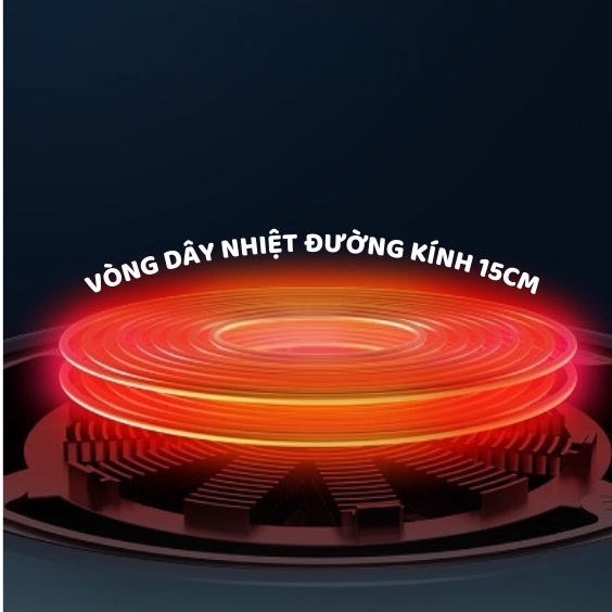 Bếp điện từ đơn cảm ứng nhiệt thông minh, bếp từ công suất 2100W bảo hành 12 tháng siêu tiện lợi cho gia đình