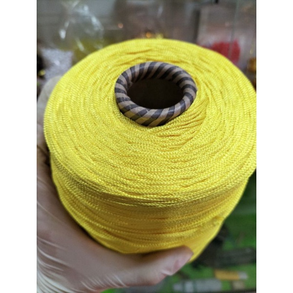 Cuộn dây dù màu vàng siêu to dài 1.200m nặng 1kg làm vòng