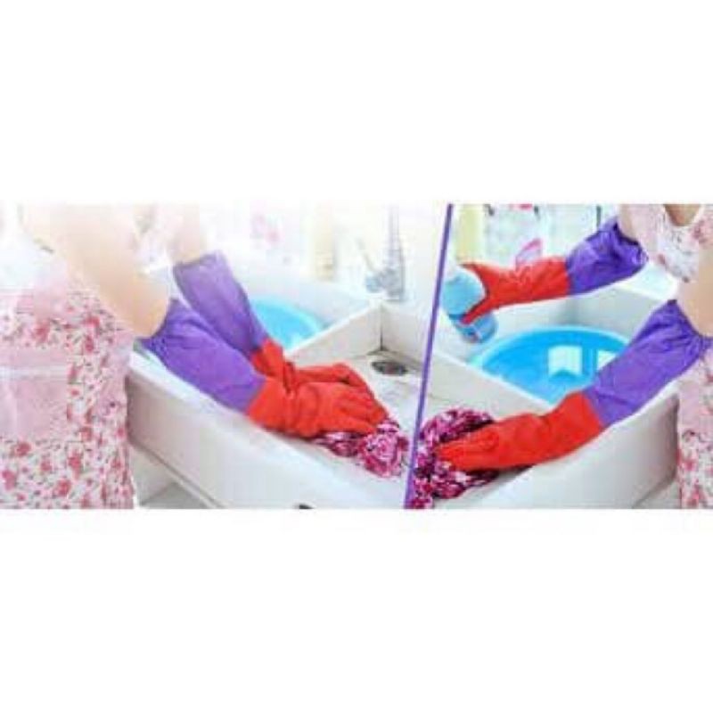 Găng tay cao su lót nỉ chống lạnh